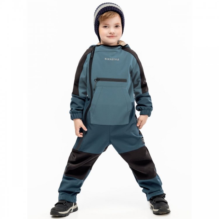 Nikastyle Комбинезон софтшелл Драйв (мох, деним)