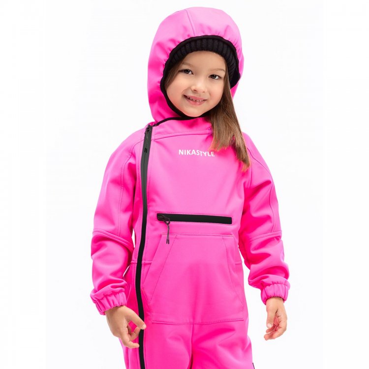 Фото 3 Комбинезон софтшелл Драйв (розовый) 129354 Nikastyle 8L17625