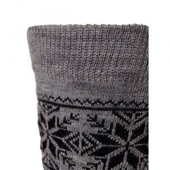 Фото 3 Носки Soft Merino Wool (серый со снежинками) 12086 Norveg 9SMU-053