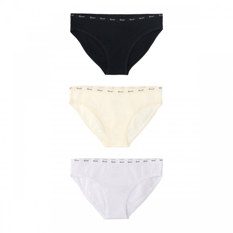 Трусы 3 шт Майя (черный, молочный, белый)