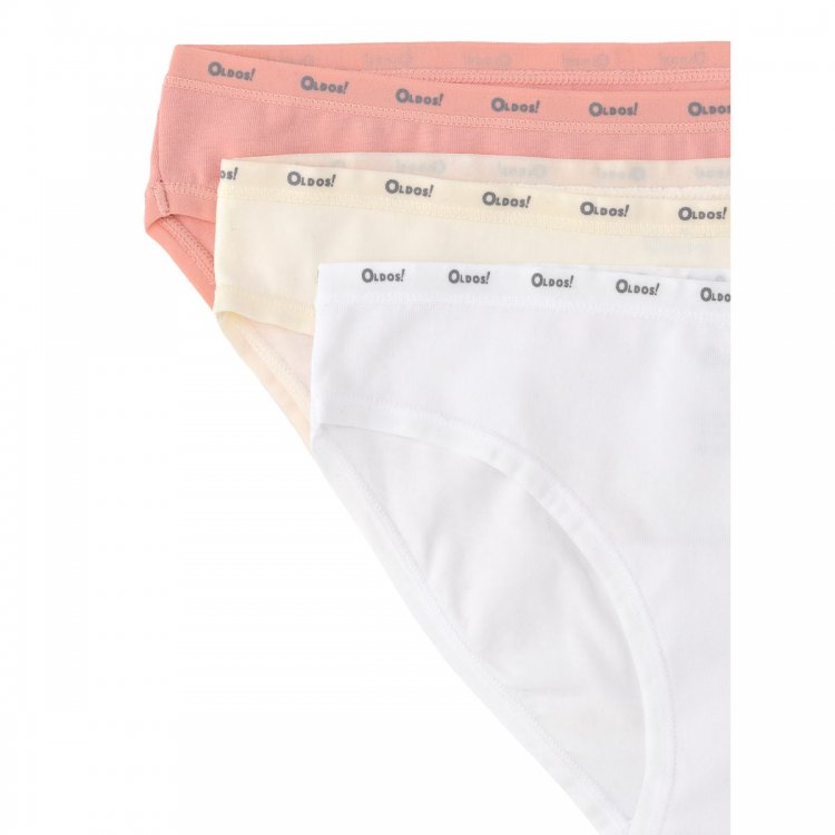 Трусы 3 шт Майя (молочный, белый, светло-розовый)