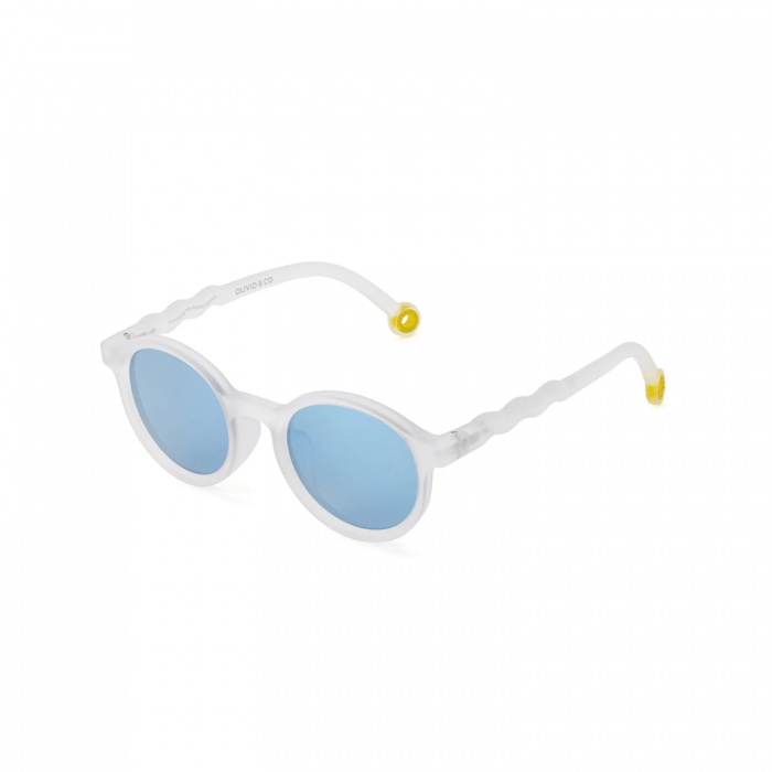 Солнцезащитные очки KIDS Oval Sunglasses Classic Olivio Jellyfish White (белый)