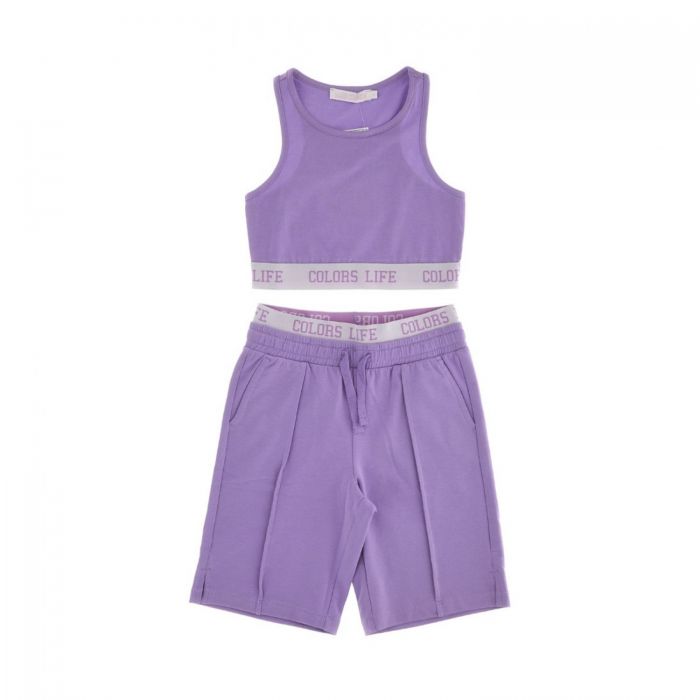 Комплект: майка+шорты (лаванда)