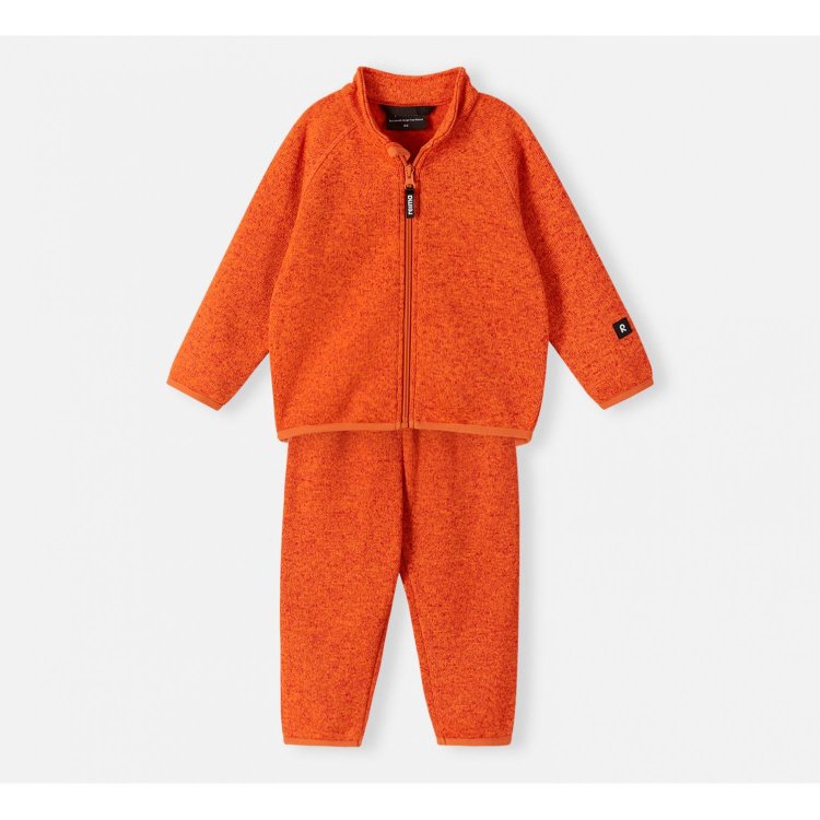 Reima Флисовый детский костюм Tahto (оранжевый)