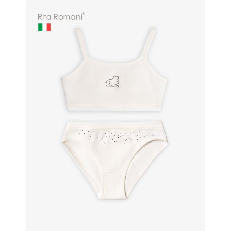 Комплект: топ и слипы NORTHERN LIGHTS (белый)