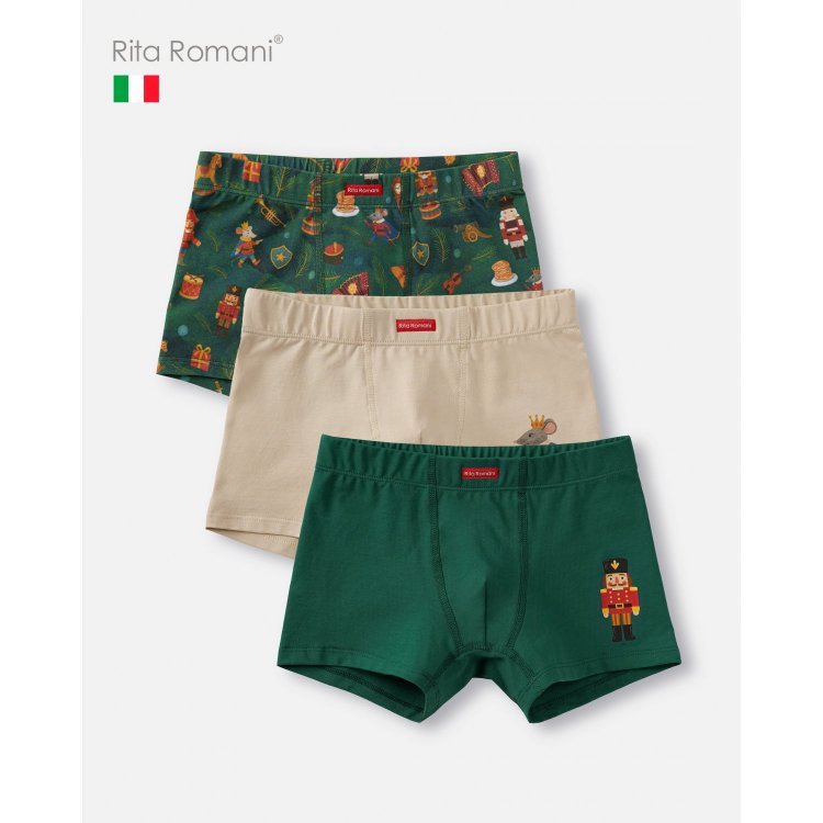 Комплект: 3 боксеров JINGLE TOYS Щелкунчик (разноцветный)