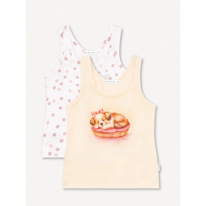 Комплект: 2 майки PRETTY FRIENDS (спящий щенок)