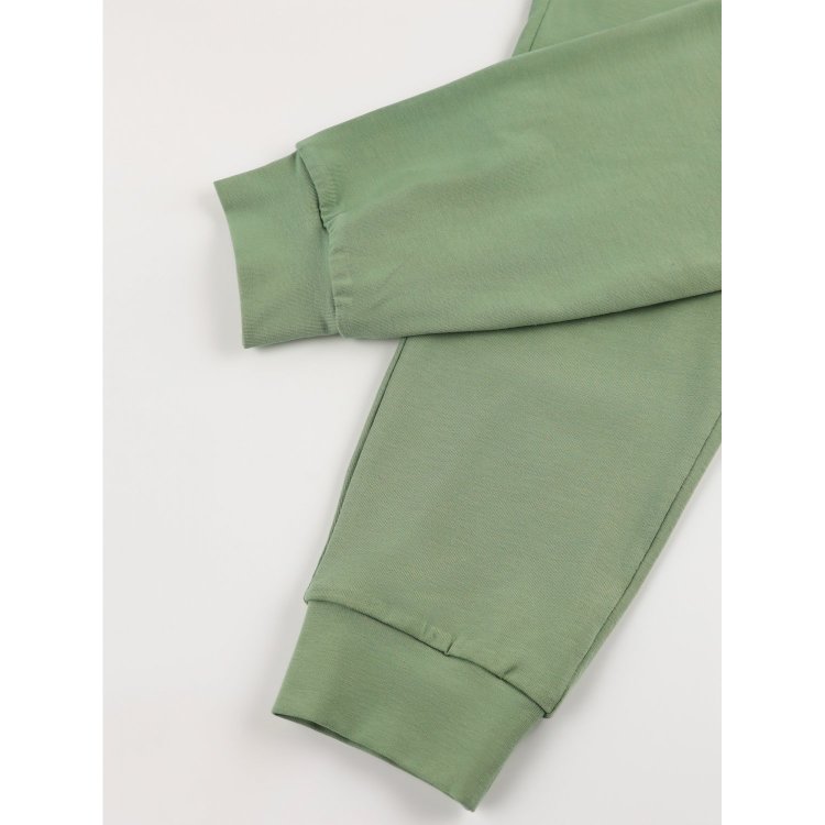 Фото 9 Пижама: футболка + штаны (бежевый с зеленым) 119810 Rita Romani 8651