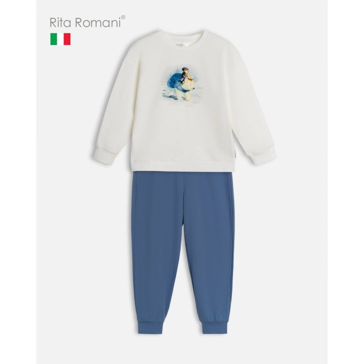 Пижама MAGIC FAIRYTALES (белый с синим)