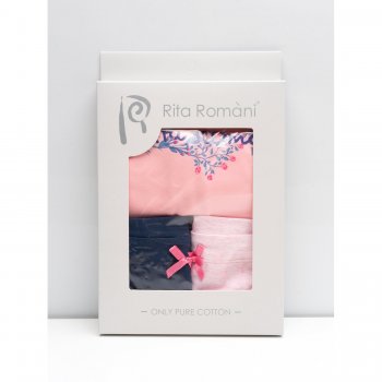 Фото 5 Комплект из майки и 2 трусов PROVENCE (розовый с синим) 68200 Rita Romani 1501
