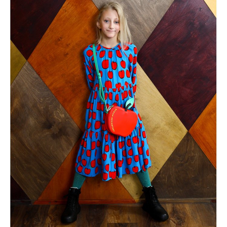 Фото 9 Платье (синий с яблоками) 90379 Stella McCartney 8R1A00 Z0471 618RO