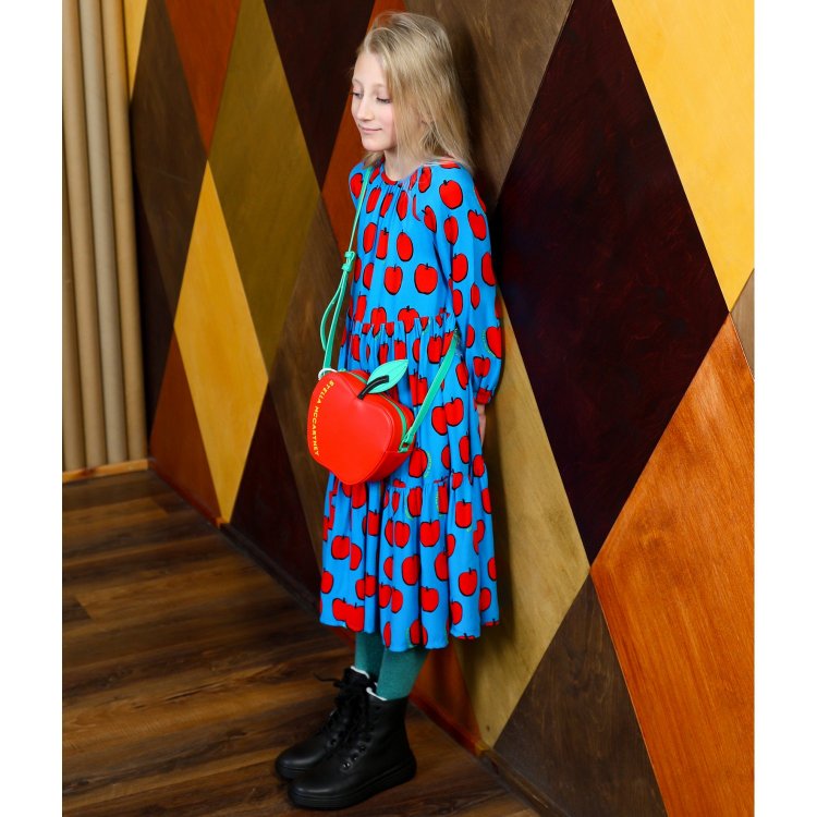 Фото 5 Платье (синий с яблоками) 90379 Stella McCartney 8R1A00 Z0471 618RO