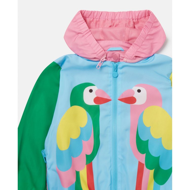 Фото 5 Куртка-ветровка Parrot (разноцветный с попугаями) 104909 Stella McCartney TS2A57 Z0537 999