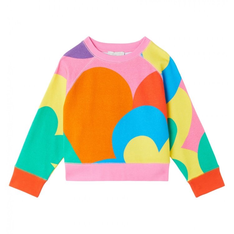 Stella McCartney Комплект: толстовка + штаны Pop (разноцветный принт)