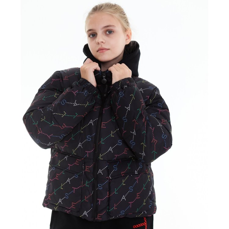 Stella McCartney Куртка Teen Logo (черный с лого)