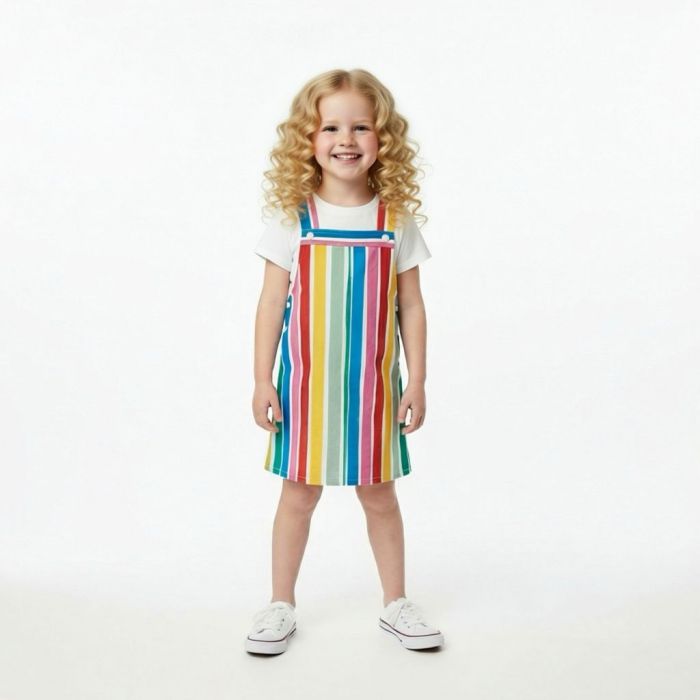 Платье Cats (разноцветные полоски)