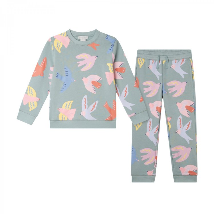 Stella McCartney Комплект: толстовка + брюки (серый)