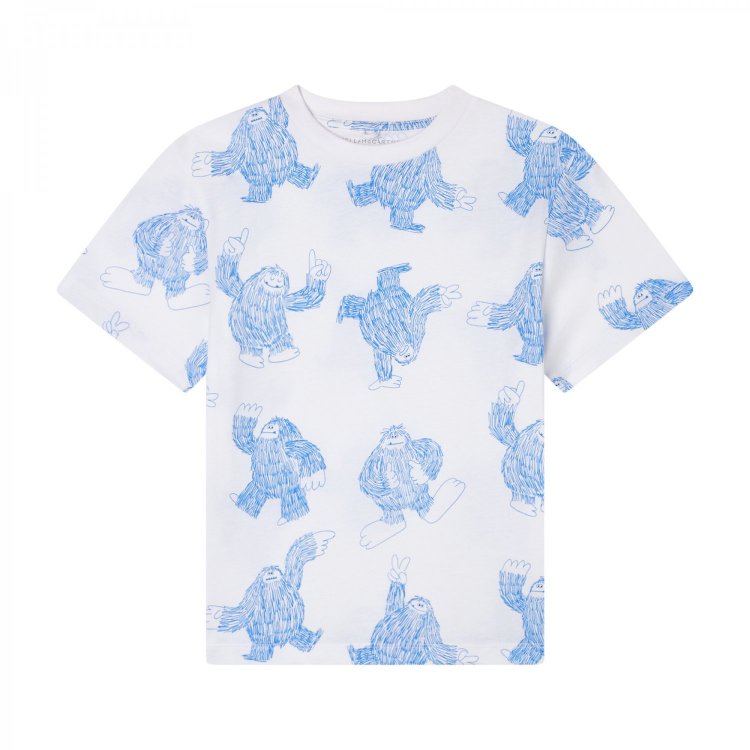 Футболка (белый с голубым) 132492 Stella McCartney TX8Q61-Z3149-100AZ 