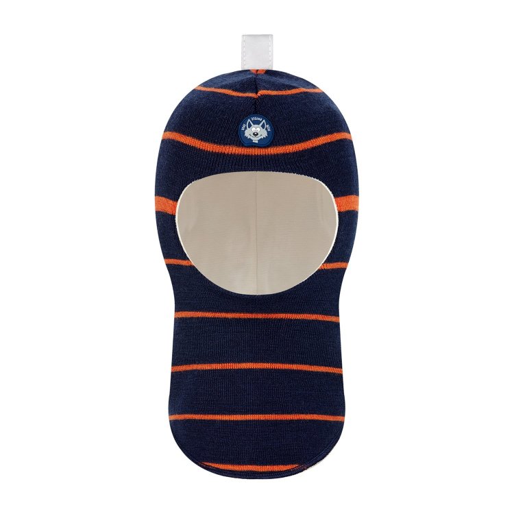 Teyno Шапка-шлем (темно-синий в оранжевую полоску)
