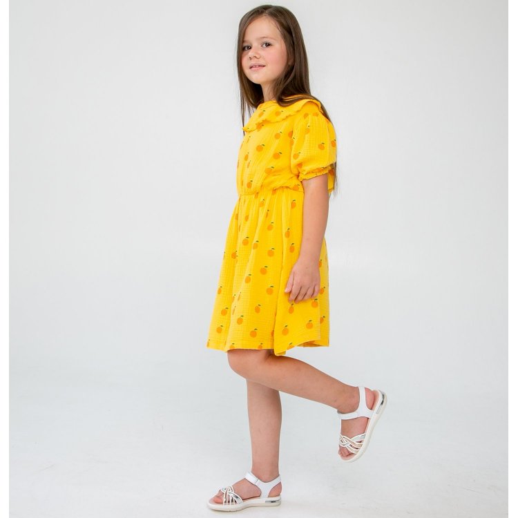 Фото 6 Платье (желтый с принтом) 85085 Tinycottons SS22-183 JA8