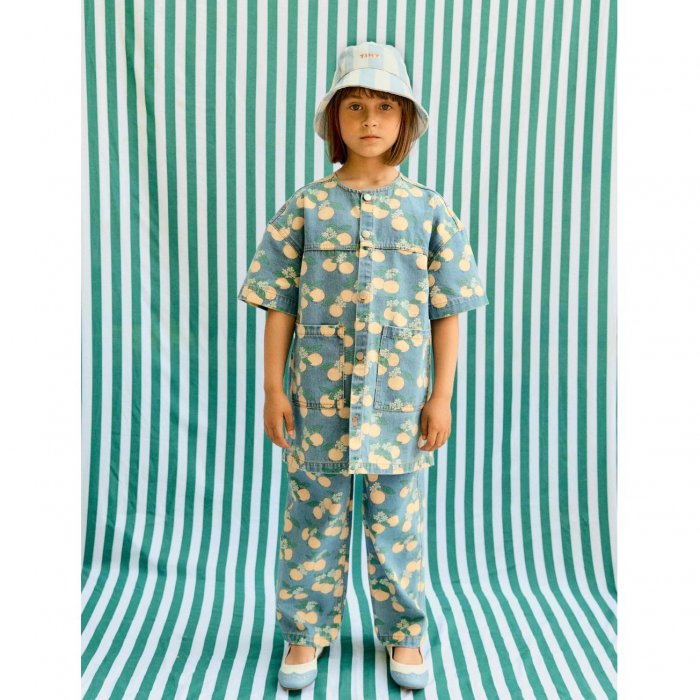 Брюки (голубой/желтый)