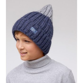 Детская шапка Тэйрон (синий+серый) 77465 Totti 10384 