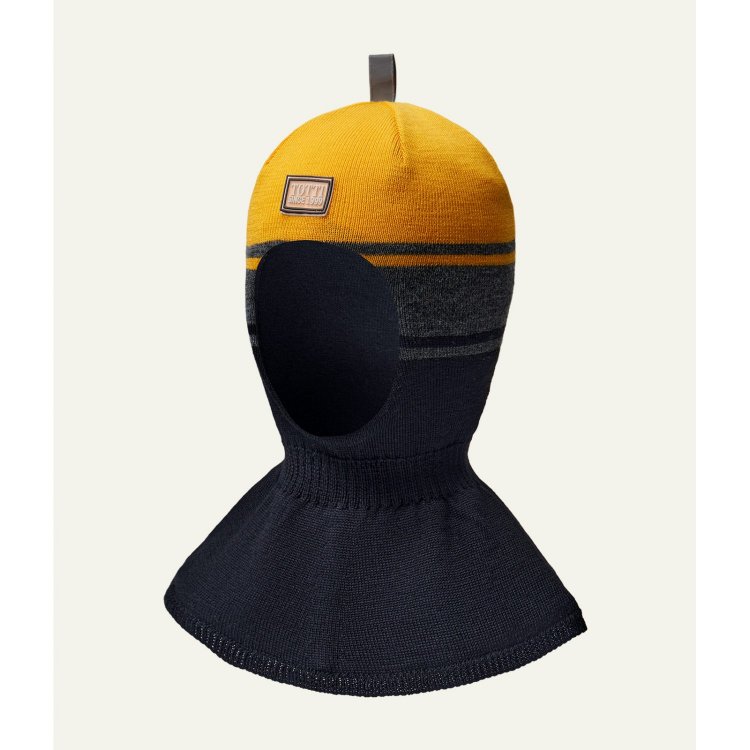 Totti Шапка-шлем Крафт (черный с горчицей)