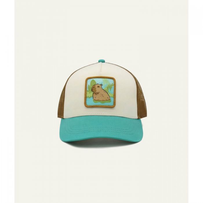 Бейсболка МС-6047 (бежевый/зеленый)